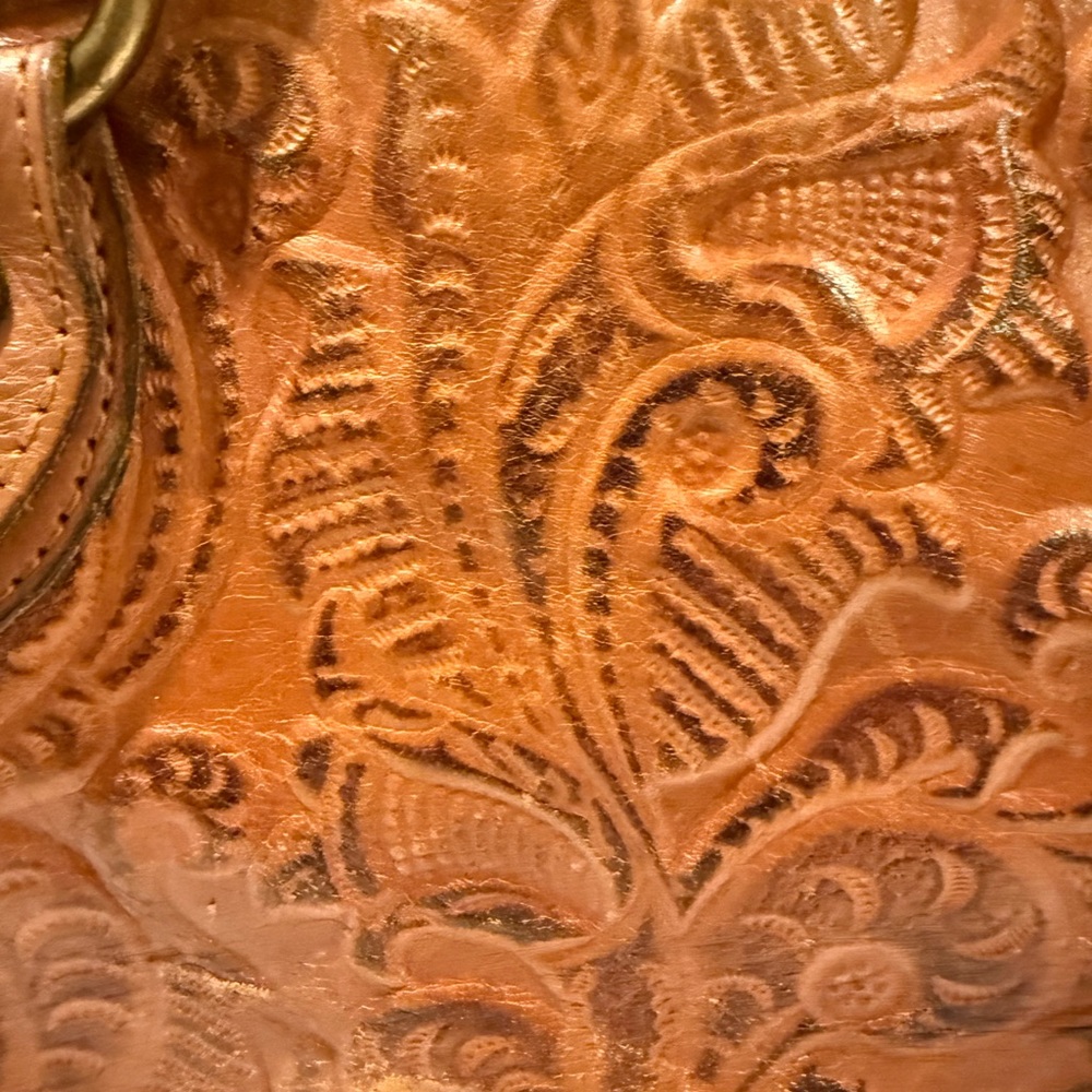 Patricia Nash Zamora Leather Tooled Tote Bag - Picture 2 of 16